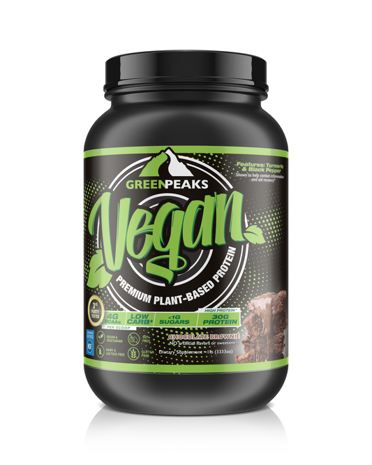 Premium Vegan Protein Powder Chocolate by Green Peaks