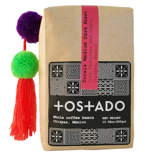 Tonala Coffee Beans (Medium-Dark Roast) - 10 Bags x 10.58oz by Farm2Me