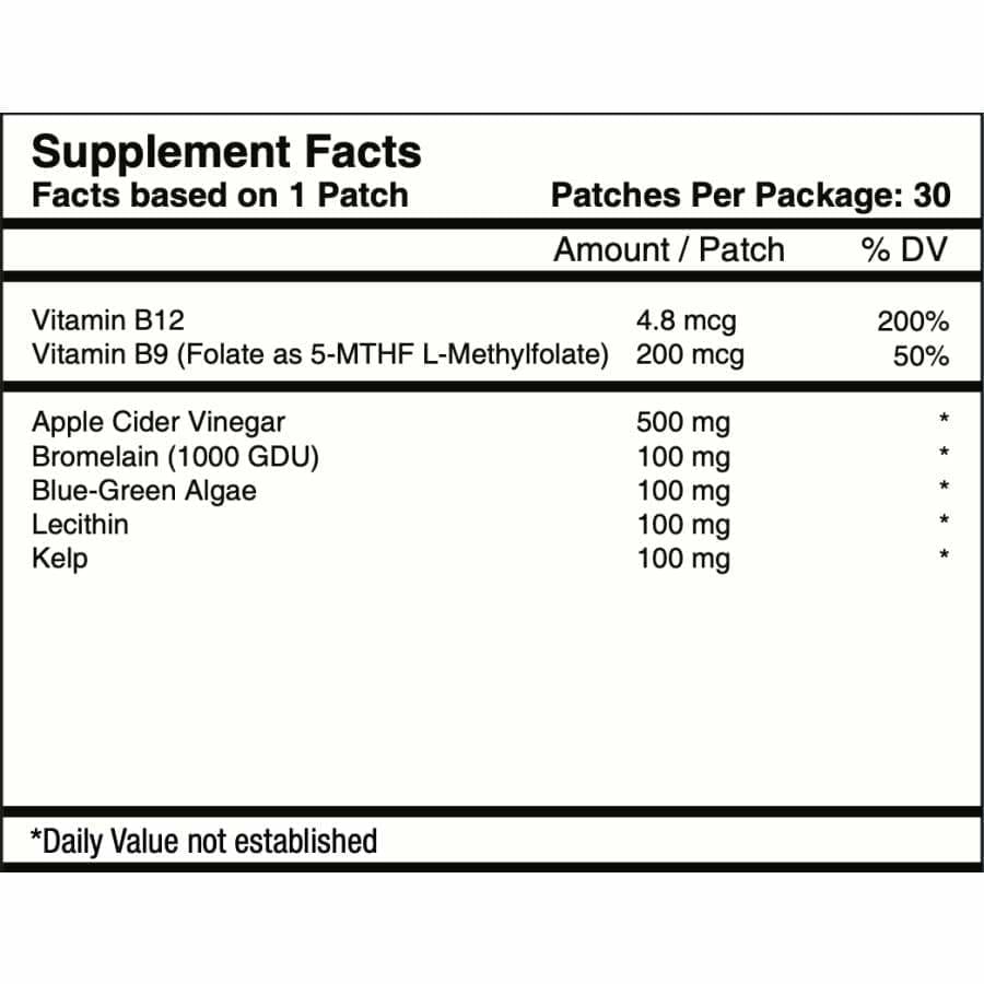 Turbo Weight Loss Vitamin Patch Pack