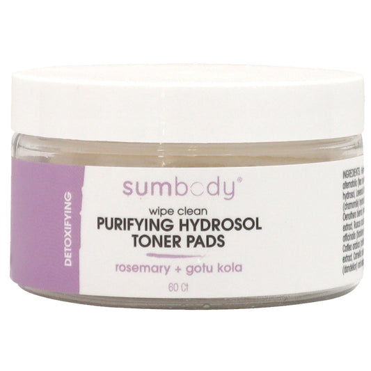 Wipe Clean Purifying Hydrosol Toner Pads 60 Ct by Sumbody Skincare
