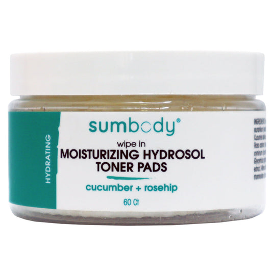 Wipe In Moisturizing Hydrosol Toner Pads 60 Ct by Sumbody Skincare