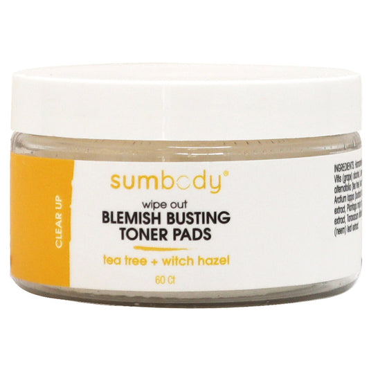 Wipe Out Blemish Busting Toner Pads 60 Ct by Sumbody Skincare