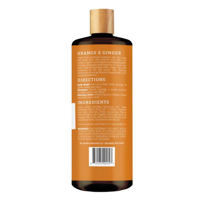 Orange & Ginger Essential Oil, Rich Castile Body Wash, Hypoallergenic, Vegan Certified, 32 Oz - LoveMore