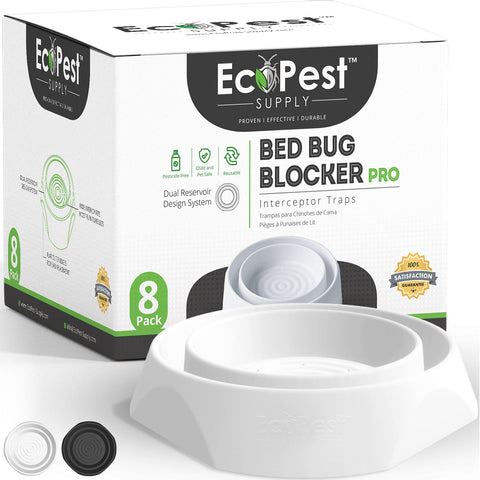 Bed Bug Blocker (Pro) — 8 Pack | Interceptors, Monitors, and Traps by EcoPest Supply