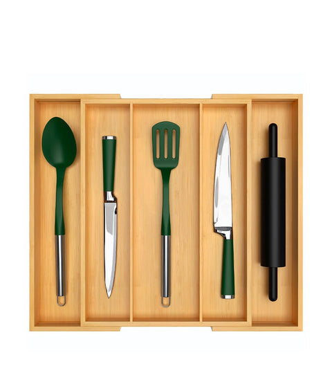 Expandable Utensil Organizer by Royal Craft Wood