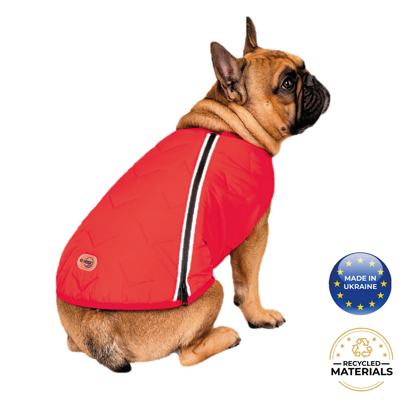 Sustainable Eco-Friendly Dog Jacket / Vest - Made in Ukraine by Bonne et Filou