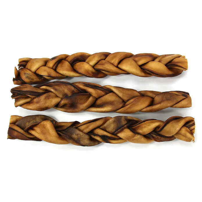 Braided Collagen Stick Dog Treats - 12" Thick (25/case) by American Pet Supplies