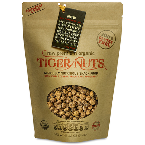Tiger Nuts Raw Premium Organic Tiger Nuts in 12-ounce bag - 24 bags by Farm2Me