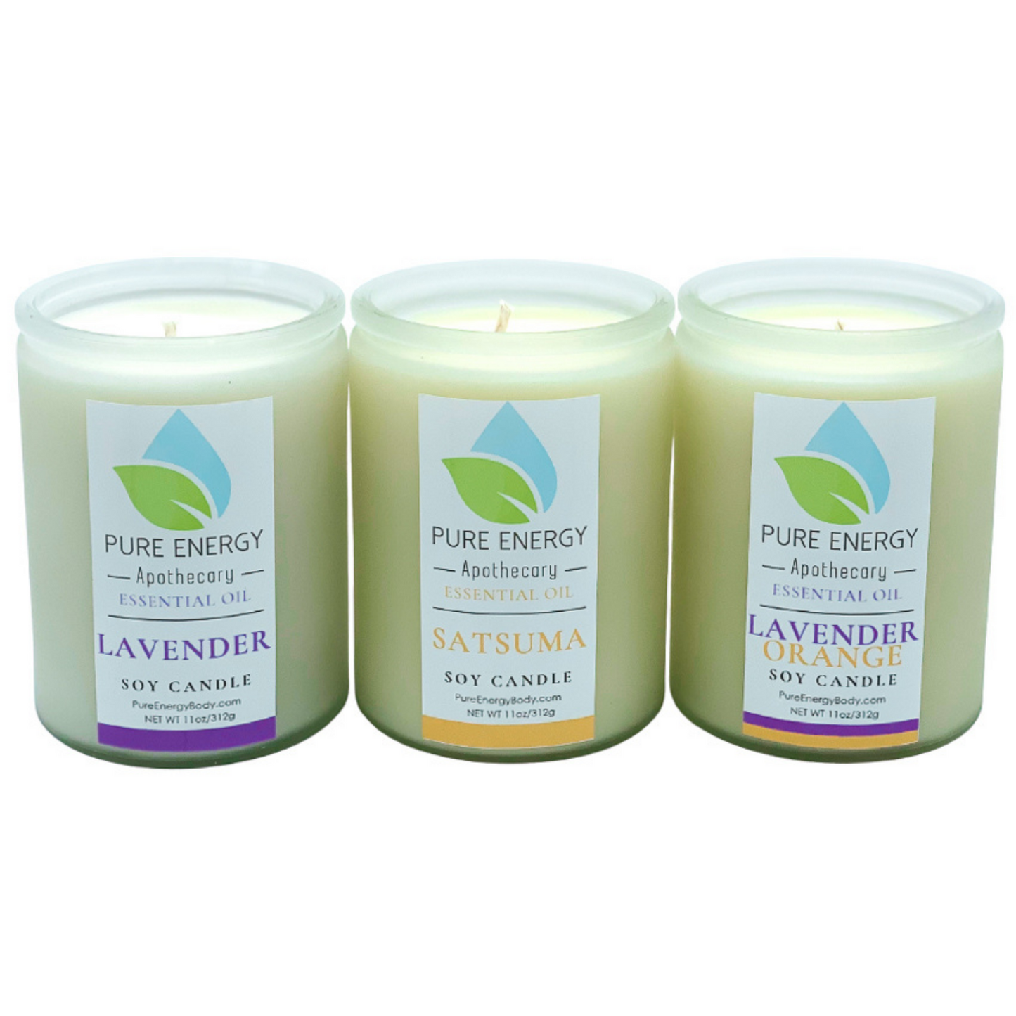 Soy Candle (Satsuma) by Pure Energy Apothecary