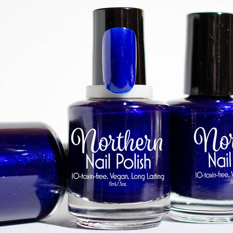 Northern Nail Polish - Great Lakes, Great Times: Vegan Nail Cobalt Blue Toxin Free by Quirky Crate