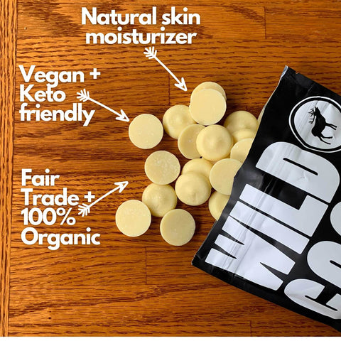 Wild Cocoa Butter Wafers, Raw & Organic by Wild Foods