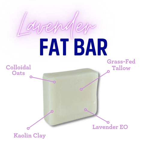 Lavender Fat Bar, 4 Oz by FATCO Skincare Products