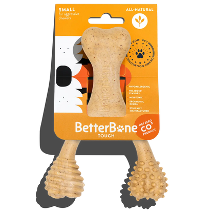 BetterBone TOUGH - Durable All-Natural, Food-Grade, No Nylon, Non-Toxic, Puppy, Dog Chews - For Aggressive Chewers. by The Better Bone Natural Dog Bone