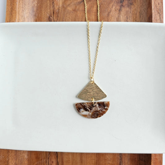 Ava Necklace - Hickory Brown by Spiffy & Splendid