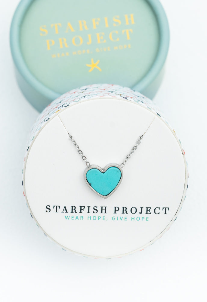 Bay Turquoise Heart Necklace by Starfish Project