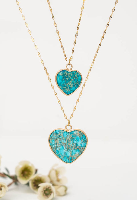 Always With You Jasper Heart Necklace Set by Starfish Project