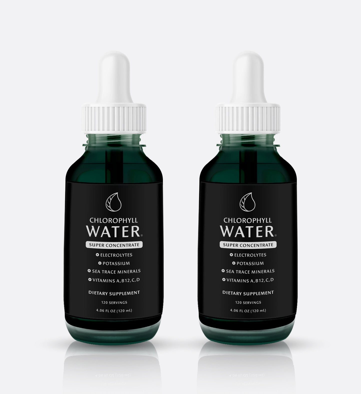 2 Pack: Chlorophyll Water Drops: SUPER CONCENTRATE Liquid Chlorophyll (240 Servings) with Electrolytes and Vitamins by Chlorophyll Water