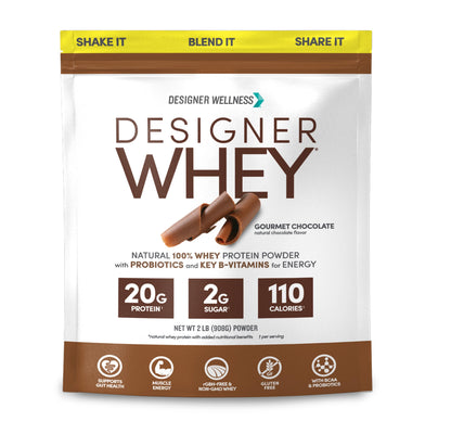 Chocolate Designer Whey 2 lb : 100% Whey Protein Powder