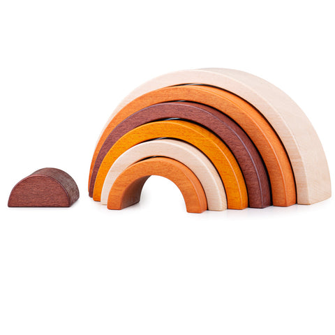 Natural Stacking Rainbow by Bigjigs Toys US