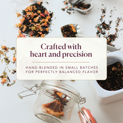 Healthy, Wealthy, & Wise Herbal Tea (Bergamot - Sage - Lemongrass - Mint) by Plum Deluxe Tea