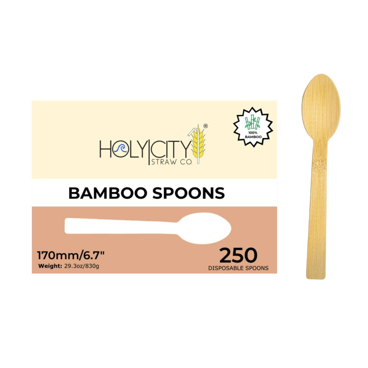 Bamboo Spoons | 6.7" by Farm2Me
