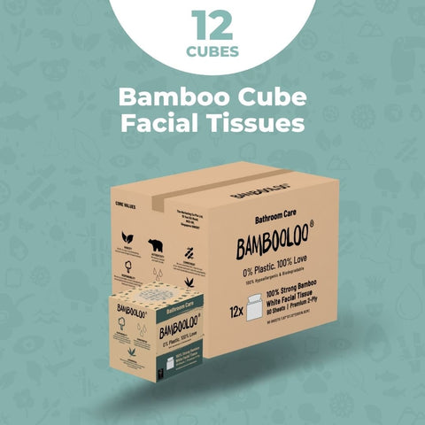 Bamboo Cube Facial Tissues | 12 cubes by Love Bambooloo