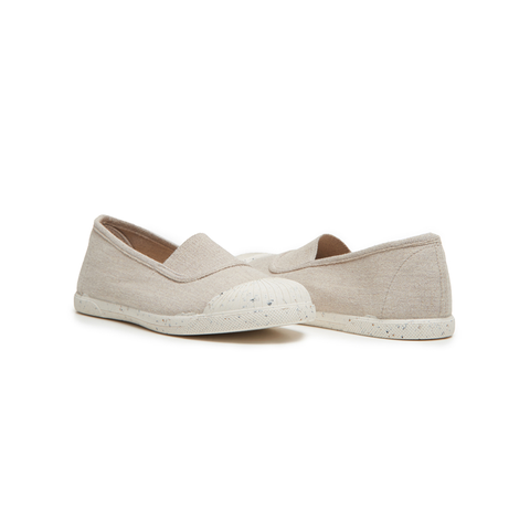 ECO-Friendly Canvas Slip-on in Taupe by childrenchic