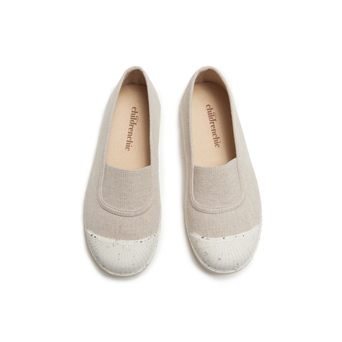 ECO-Friendly Canvas Slip-on in Taupe by childrenchic
