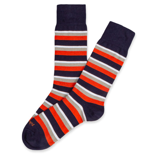Men's Sock | Stripe Red/Navy by Fahrenheit New York