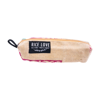 Recycled Zipper Pouch by Rice Love