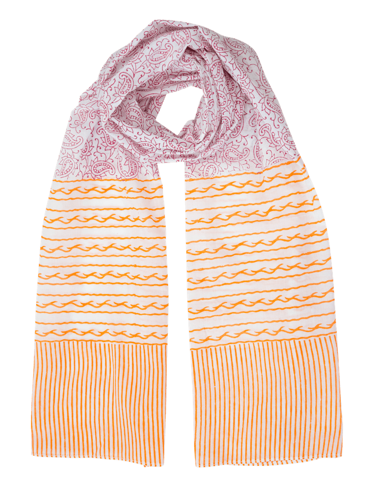 Paisley & Stripe Scarf by Passion Lilie