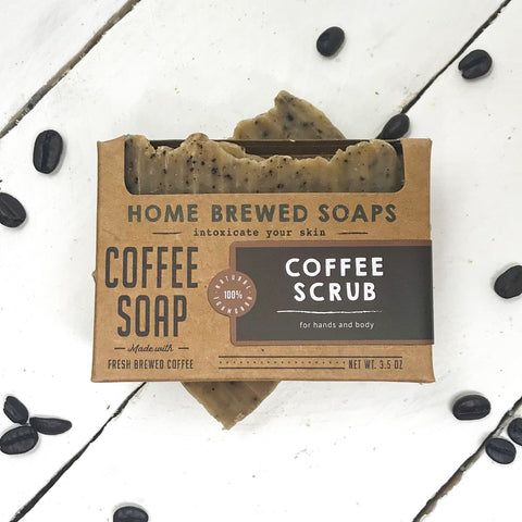 Coffee Soap - Coffee Ground Soap - Gifts for Coffee Lovers by Home Brewed Soaps