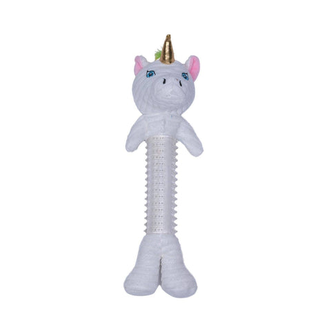 Innovative Plush and Thermoplastic Rubber Unicorn Corduroy Dog Toy by American Pet Supplies