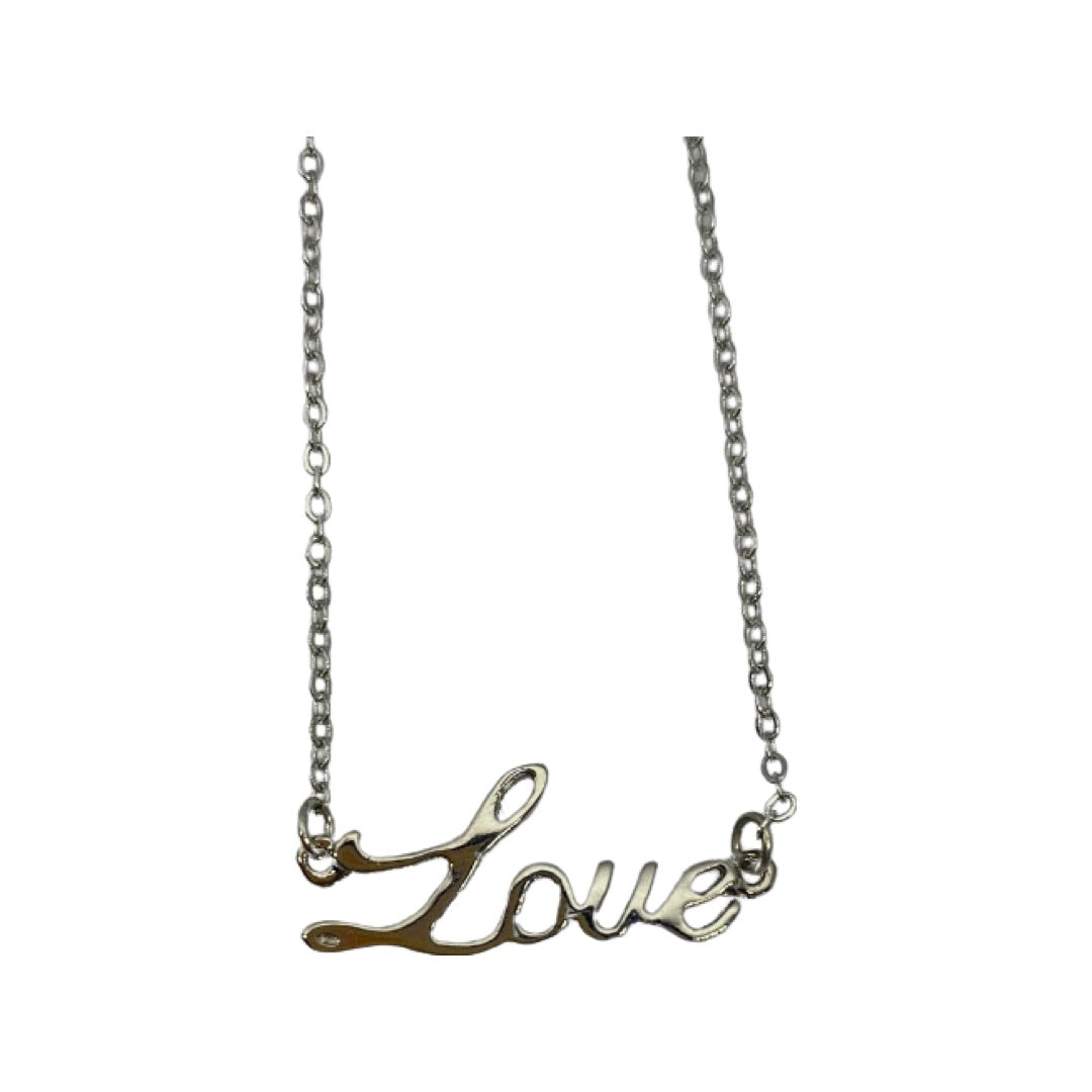 Love Script Necklace by The Urban Charm