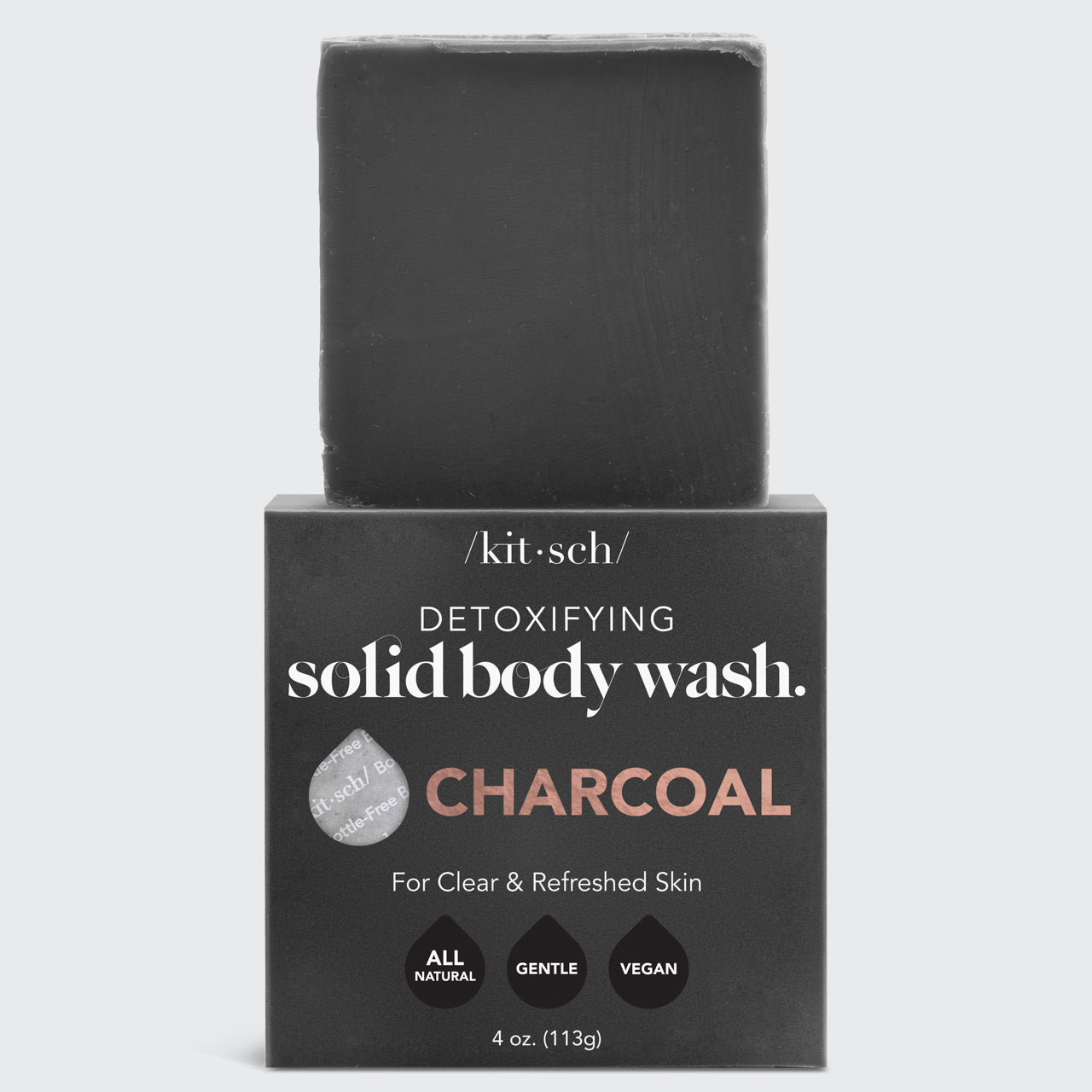 Charcoal Detoxifying Body Wash Bar by KITSCH