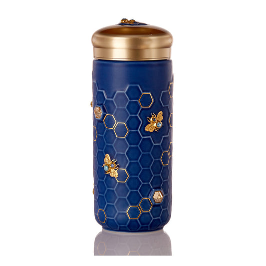 Honey Bee Travel Mug with Crystals by ACERA LIVEN
