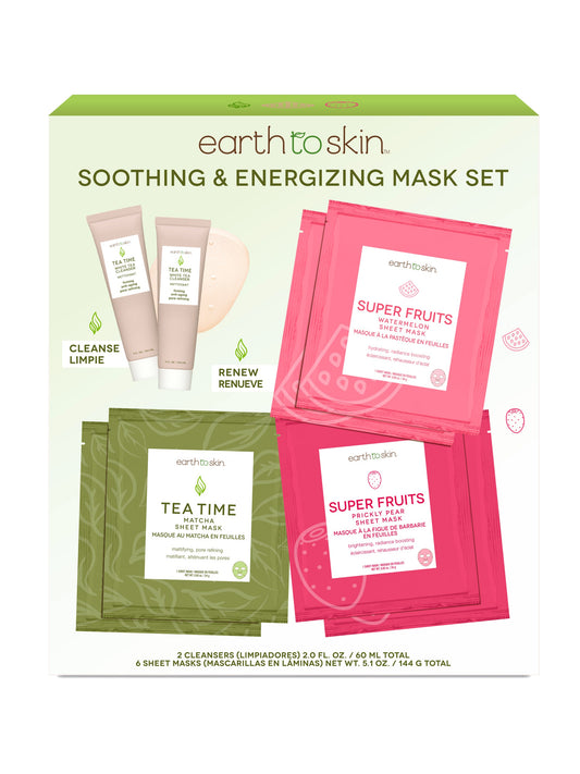 Soothing & Energizing Mask Set by EarthToSkin