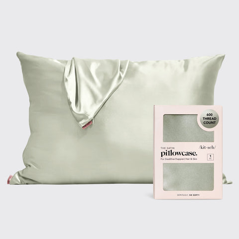 Satin Pillowcase - Sage by KITSCH