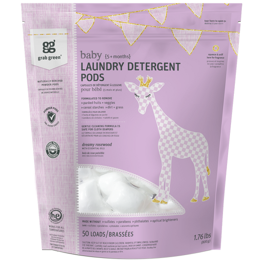 Baby Laundry Detergent Pods {5+ months}—Dreamy Rosewood