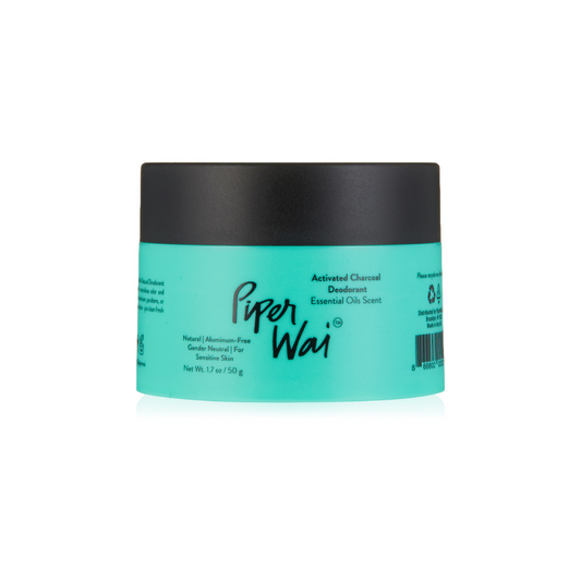 Natural Deodorant Cream without Aluminum, Activated Charcoal by PiperWai Natural Deodorant