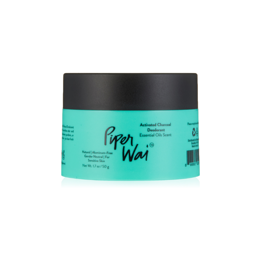 Natural Deodorant Cream without Aluminum, Activated Charcoal by PiperWai Natural Deodorant