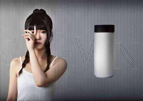 LIVEN Ceramic Double- Wall Water Bottle by ACERA LIVEN