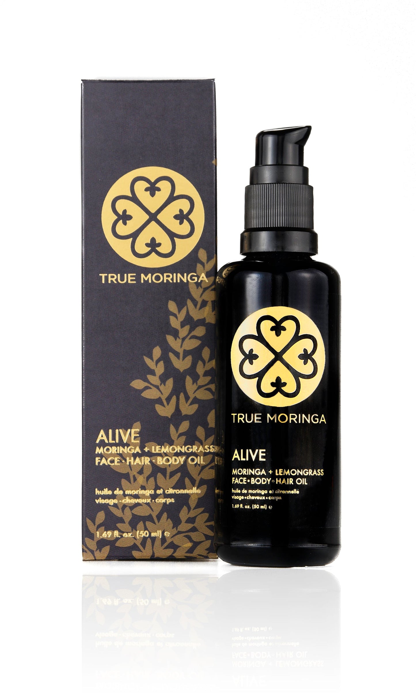 True Moringa Oil - For Face, Hair & Body
