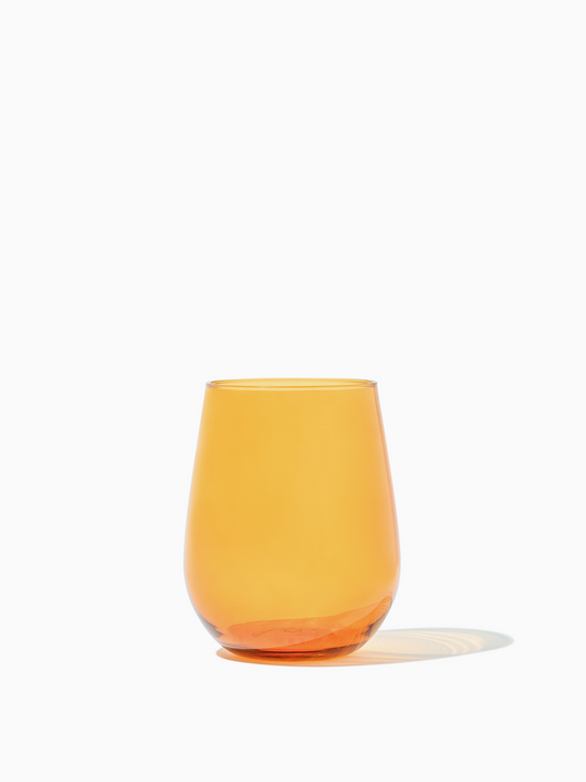 RESERVE 16oz Stemless Wine Color Series Tritan™ Copolyester Glass Amber - Bulk
