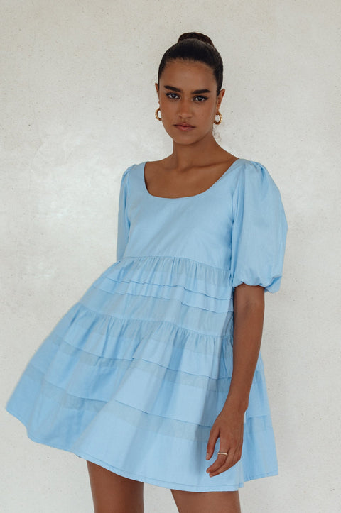 Andrea Babydoll Cotton Mini Dress by ELF