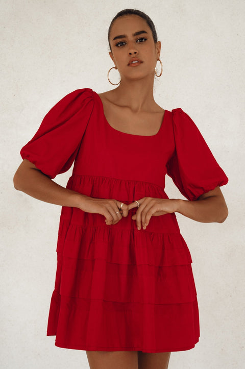 Andrea Babydoll Cotton Mini Dress by ELF