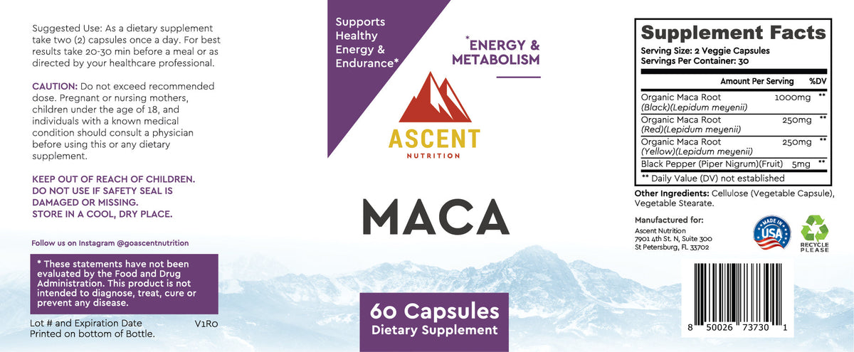 Maca by Ascent Nutrition