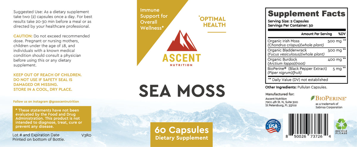 Sea Moss by Ascent Nutrition
