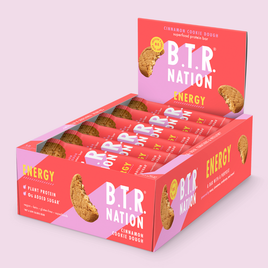 Cinnamon Cookie Dough ENERGY (12 Count) 🍪 by B.T.R. Bar