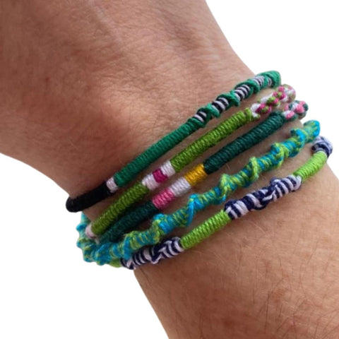Woven Bracelet - Hand Woven Soft Comfortable Cotton, Assorted Design, by Made for Freedom